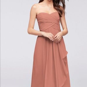 David’s bridal strapless dress